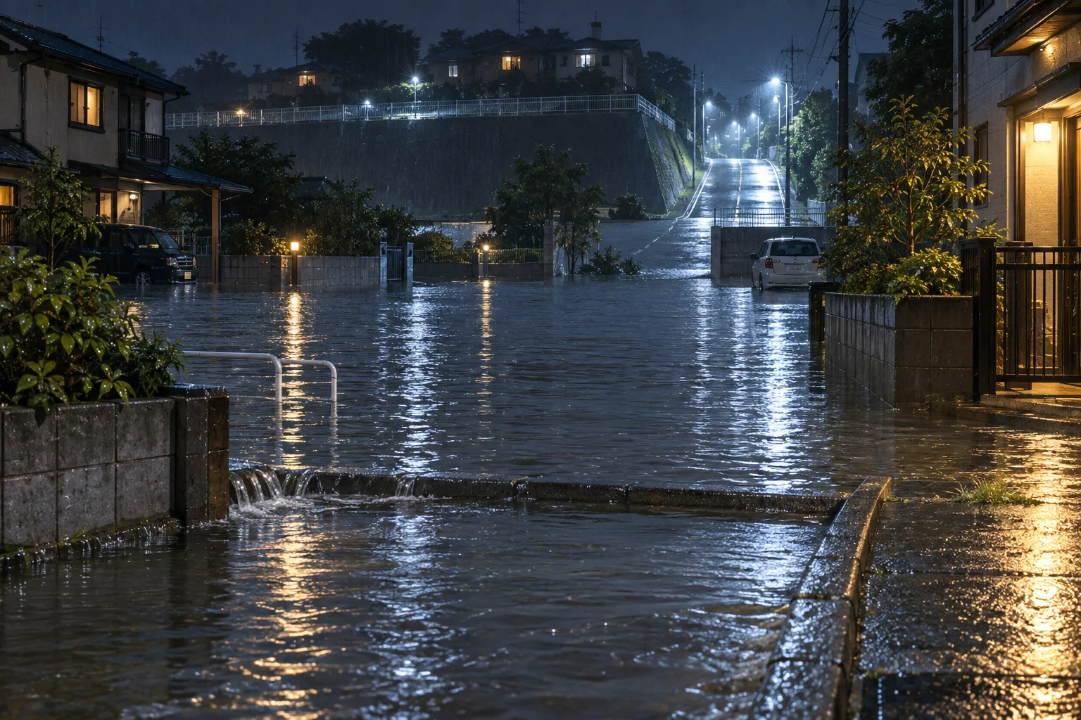 高台洼地的积水边界