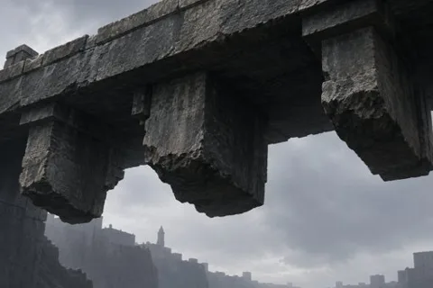 悬空桥缘承托体