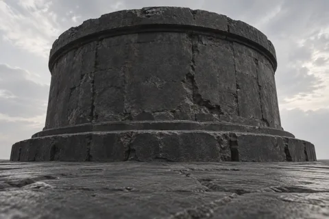 圆心压地