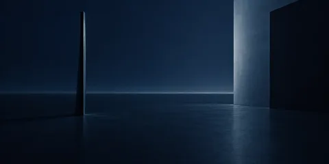 折脊与空场的水平线